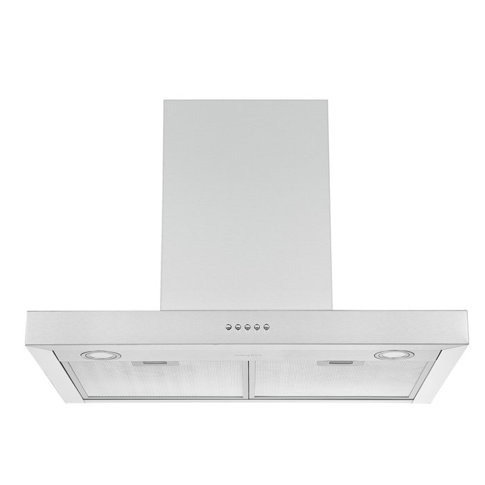 Ancona 30" Convertible WallMounted Rectangular Range Hood in Stainless